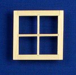 Wooden 4 Pane Window (Dormer Insert)