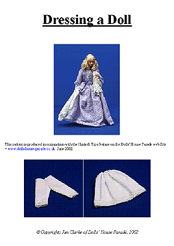 Pattern Leaflet - Dressing a Doll