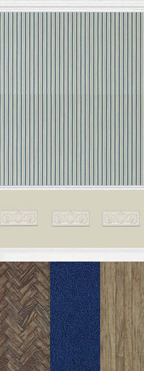 Marlborough Blue Sample With Mouldings