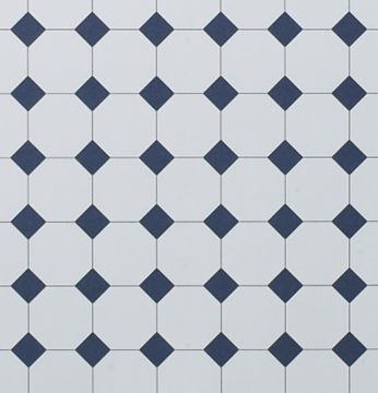 Flooring - Octagonal Plain Blue