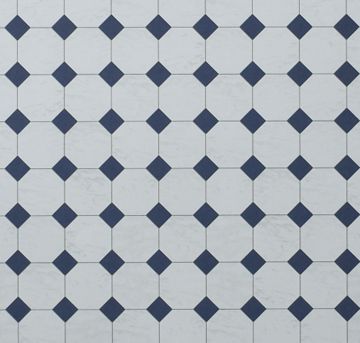 Flooring - Octagonal Marble Blue
