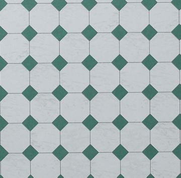 Flooring - Octagonal Marble Green