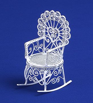 Rocking Chair - white wire