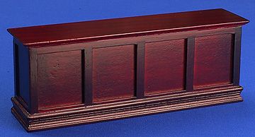 Shop Counter - panelled front (mahogany)