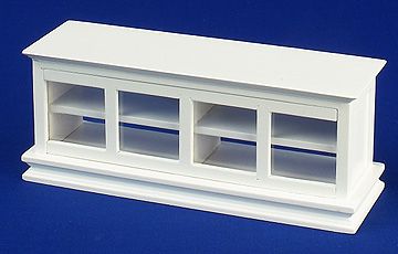 Shop Counter - glass fronted (white)