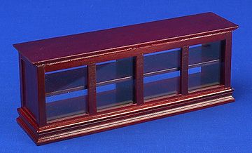 Shop counter - glass fronted (mahogany)