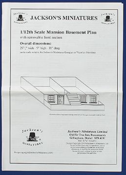 Plans - Basement for Georgian Mansion