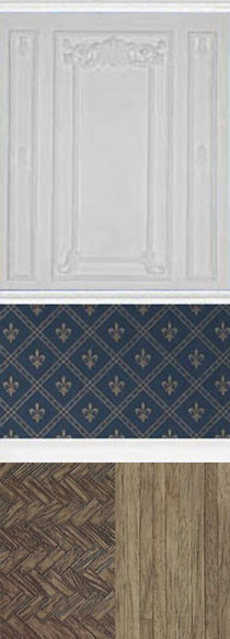 Example - Eastwell Blue With Plaster Panels & Floorings
