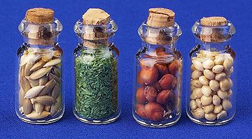 Jars - herbs (x4)