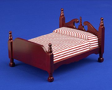 Double Bed - mahogany