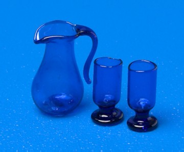 Jug & Glass Set - Blue