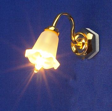 Dolls House Light - Single Tulip Wall