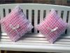 Gingham Cushions - Pink