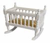 Rocking Crib Cot or Cradle - white