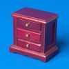 Chest - 3 drawer - mahogany