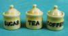 Tea, Coffee & Sugar Jars (White)
