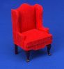 Wing Chair - red