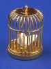 Bird in Cage - brass