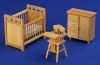 Nursery Cot Set - 3 piece pine