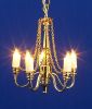 Dolls House Light - 5 arm Chandelier